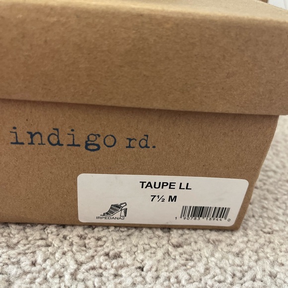indigo tan suede heels - Picture 3 of 3